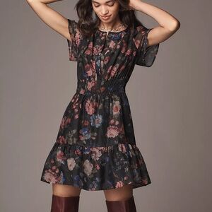 NWOT Anthropologie Somerset Mini Dress: Organza Edition